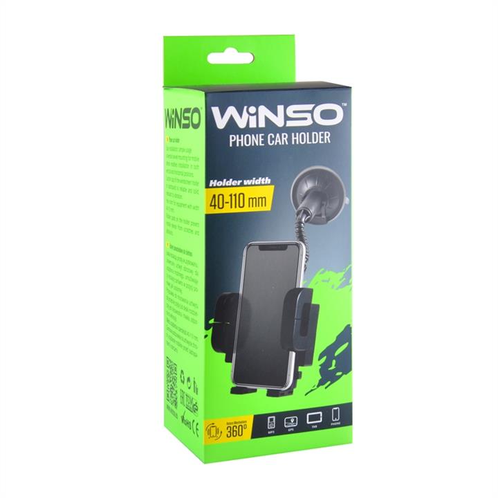 Winso 201110 Autotelefonhalter, Breite 40-110 mm, 360°-Schwenkmechanismus, flexible Stangenhalterungen 201110: Bestellen Sie in Polen zu einem guten Preis bei 2407.PL!