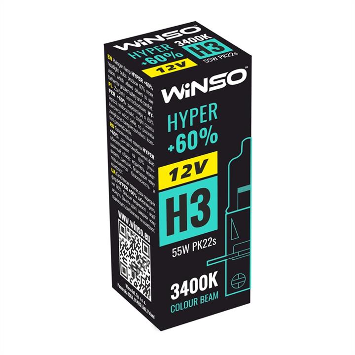 Winso 712320 Halogen lamp Winso Hyper +60% 12V H3 55W +60% 712320: Buy near me in Poland at 2407.PL - Good price!