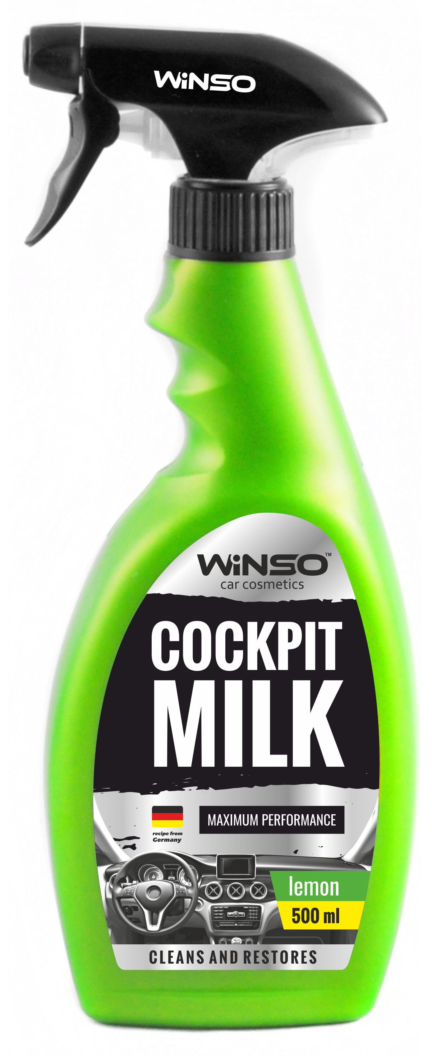 Winso 810610 Polish - Milk for the instrument panel "Lemon", 500 ml 810610: Buy near me at 2407.PL in Poland at an Affordable price!