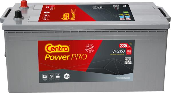 Centra CF2353 Battery Centra Heavy Professional Power 12V 235AH 1300A(EN) L+ CF2353: Buy near me in Poland at 2407.PL - Good price!