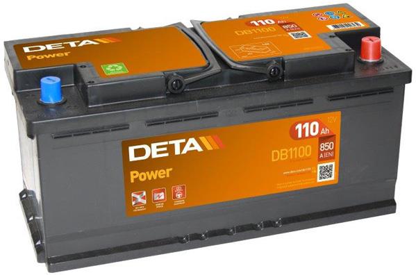 Deta DB1100 Akumulator deta power 12v 110ah 850a(en) P+ DB1100: Atrakcyjna cena w Polsce na 2407.PL - Zamów teraz!