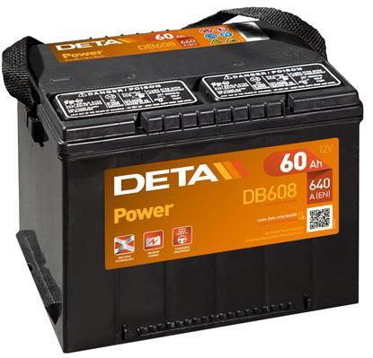 Deta DB608 Akumulator Deta Power 12V 60AH 640A(EN) L+ DB608: Atrakcyjna cena w Polsce na 2407.PL - Zamów teraz!