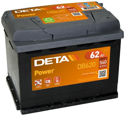 Deta DB620 Akumulator deta power 12v 62ah 540a(en) P+ DB620: Atrakcyjna cena w Polsce na 2407.PL - Zamów teraz!