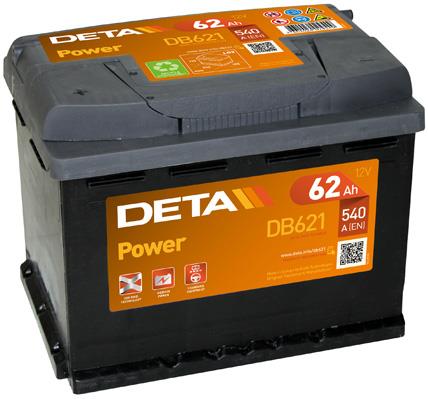 Deta DB621 Akumulator Deta Power 12V 62AH 540A(EN) L+ DB621: Atrakcyjna cena w Polsce na 2407.PL - Zamów teraz!