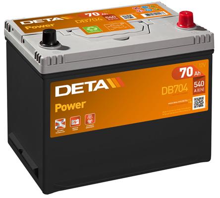 Deta DB704 Battery Deta Power 12V 70AH 540A(EN) R+ DB704: Buy near me at 2407.PL in Poland at an Affordable price!