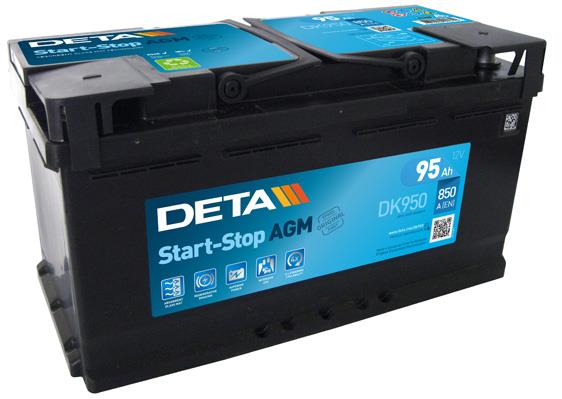 Deta DK950 Starterbatterie Deta Start-Stop AGM 12V 95Ah 850A(EN) R+ DK950: Bestellen Sie in Polen zu einem guten Preis bei 2407.PL!