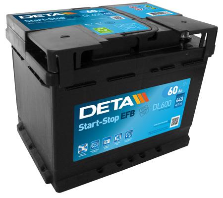 Deta DL600 Аккумулятор Deta Start-Stop EFB 12В 60Ач 640А(EN) R+ DL600: Купить в Польше - Отличная цена на 2407.PL!