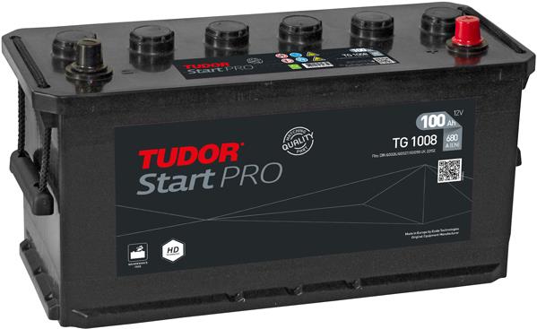 Tudor TG1008 Акумулятор Tudor 12В 100Ач 680А(EN) R+ TG1008: Приваблива ціна - Купити у Польщі на 2407.PL!