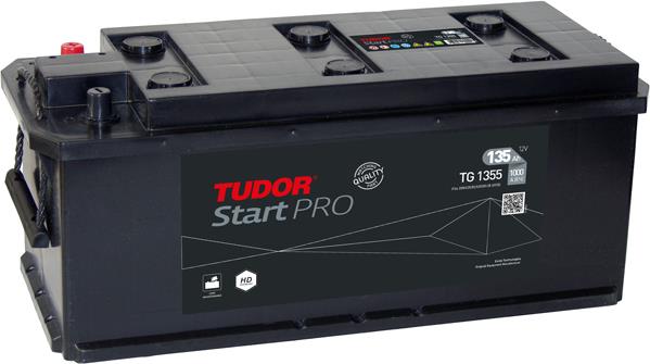 Tudor TG1355 Battery Tudor 12V 135AH 1000A(EN) L+ TG1355: Buy near me in Poland at 2407.PL - Good price!