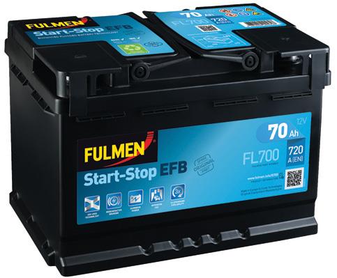 Fulmen FL700 Starterbatterie Fulmen EFB 12V 70Ah 720A(EN) R+ FL700: Kaufen Sie zu einem guten Preis in Polen bei 2407.PL!