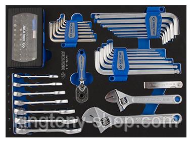 King tony 9-91190CRV Combined tool kit 90 items (EVA tool tray) 991190CRV: Buy near me in Poland at 2407.PL - Good price!