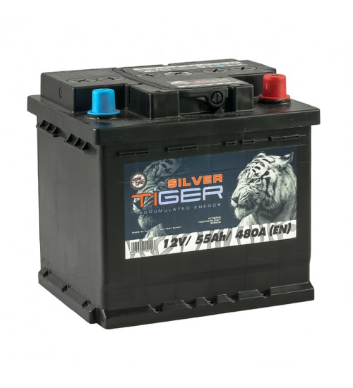 Tiger AFS055-S00 Battery Tiger Silver 12V 55AH 480A(EN) R+ AFS055S00: Buy near me in Poland at 2407.PL - Good price!