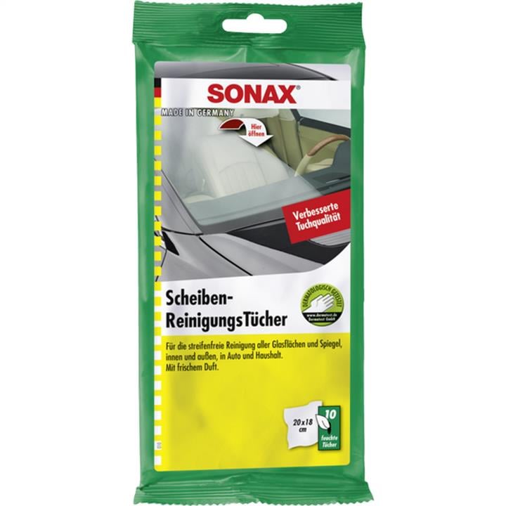 Sonax 415000 Салфетки для очистки стекла 20х18 см, 10 шт. 415000: Отличная цена - Купить в Польше на 2407.PL!
