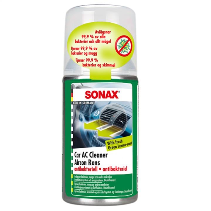 Sonax 323407 Antybakteryjny środek do czyszczenia klimatyzacji "Green Lemon", 100 ml 323407: Dobra cena w Polsce na 2407.PL - Kup Teraz!