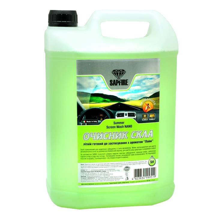 Sapfire 999519 Summer windshield washer fluid, Lime, 5l 999519: Buy near me in Poland at 2407.PL - Good price!