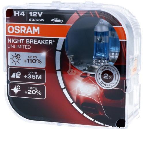 Osram 64193 NBU DUOBOX Лампа галогенна Osram Night Breaker Unlimited +110% 12В H4 60/55Вт +110% 64193NBUDUOBOX: Приваблива ціна - Купити у Польщі на 2407.PL!