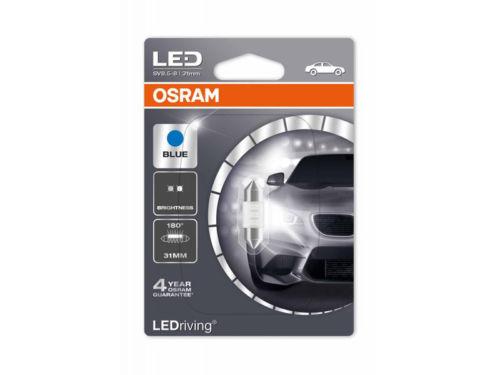 Osram 6431BL-01B OSRAM LED Standard Retrofit SV8.5-8 31 mm, LED-C5W, interior lighting, 6431BL-01B, Ice Blue, 12 V passenger car, single blister (1 unit) 6431BL01B: Buy near me in Poland at 2407.PL - Good price!