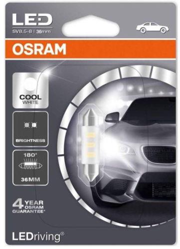 Osram 6436CW-01B OSRAM LED Standard Retrofit SV8.5-8 36 mm, LED-C5W, interior lighting, 6436CW-01B, cool white, 12 V passenger car, single blister (1 unit) 6436CW01B: Buy near me in Poland at 2407.PL - Good price!