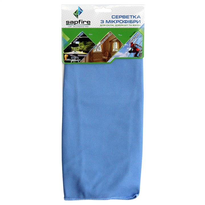 Sapfire 002876 Microfiber glass cloth 35x40 cm, blue 002876: Buy near me in Poland at 2407.PL - Good price!