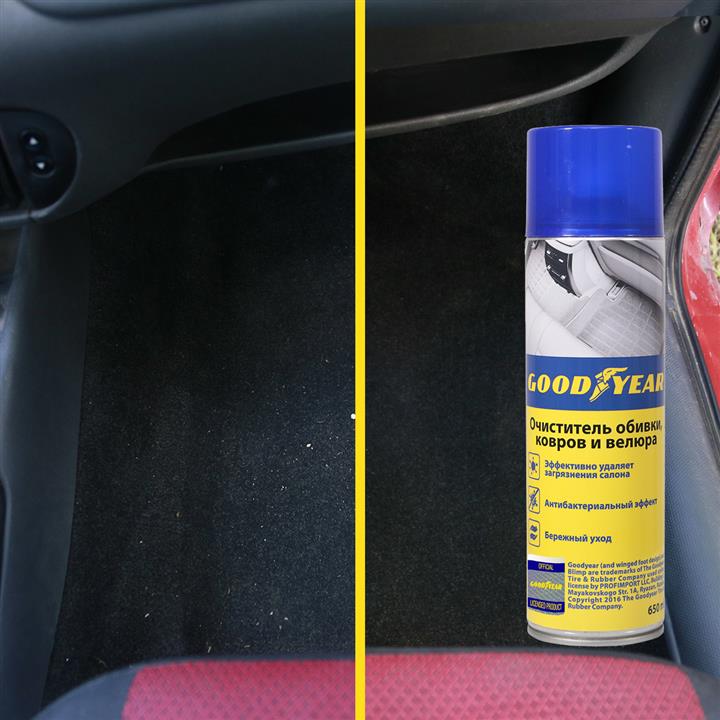 Goodyear GY000711 Upholstery cleaner, carpets and velor, aerosol, 650 ml. GY000711: Buy near me in Poland at 2407.PL - Good price!