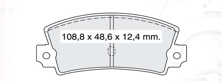 Scheibenbremsbeläge, Set DAfmi D960E