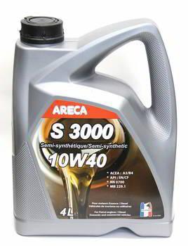 Areca 040E000400 Engine oil Areca S3000 10W-40, 4L 040E000400: Buy near me in Poland at 2407.PL - Good price!