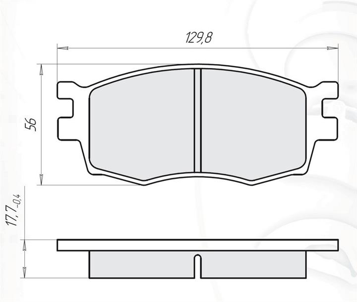 DAfmi D114E Brake Pad Set, disc brake D114E: Buy near me in Poland at 2407.PL - Good price!