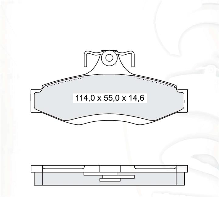 DAfmi D135SM Rear disc brake pads, set D135SM: Buy near me in Poland at 2407.PL - Good price!