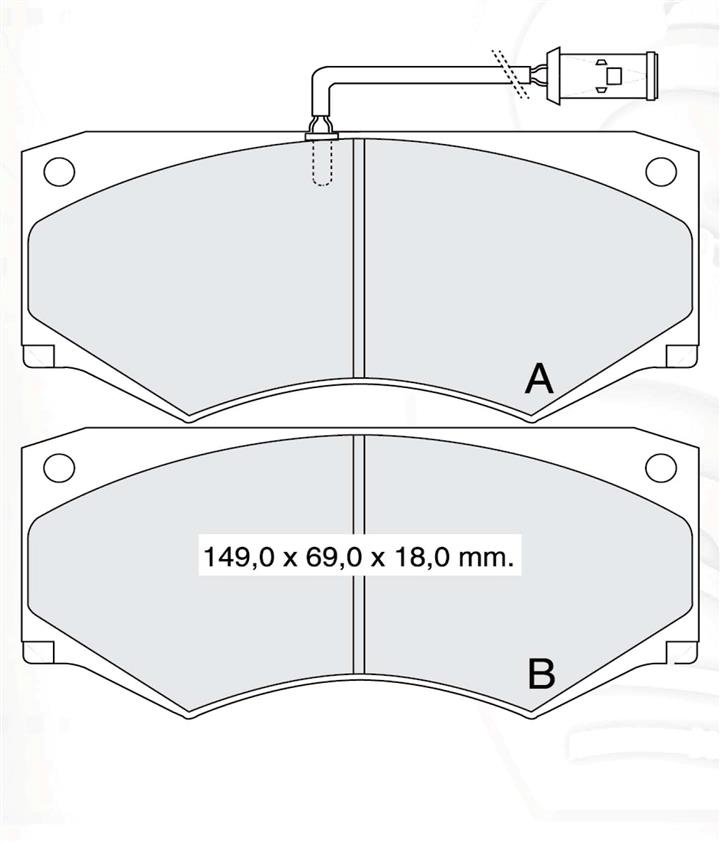 DAfmi D168SM Front disc brake pads, set D168SM: Buy near me in Poland at 2407.PL - Good price!