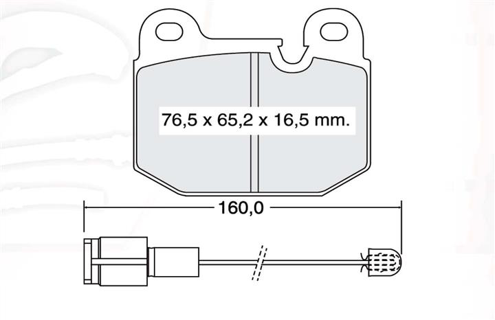 DAfmi D276SM Front disc brake pads, set D276SM: Buy near me in Poland at 2407.PL - Good price!