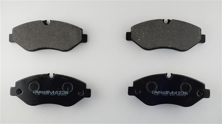 Тормозные колодки дисковые передние, комплект DAfmi D236SM