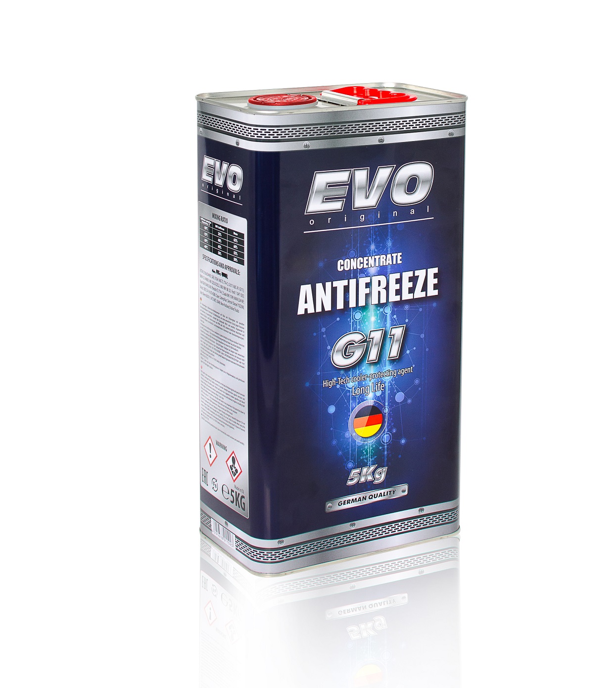 EVO 4291678011023 Antifreeze concentrate G11 ANTIFREEZE, blue, 5 l 4291678011023: Buy near me in Poland at 2407.PL - Good price!