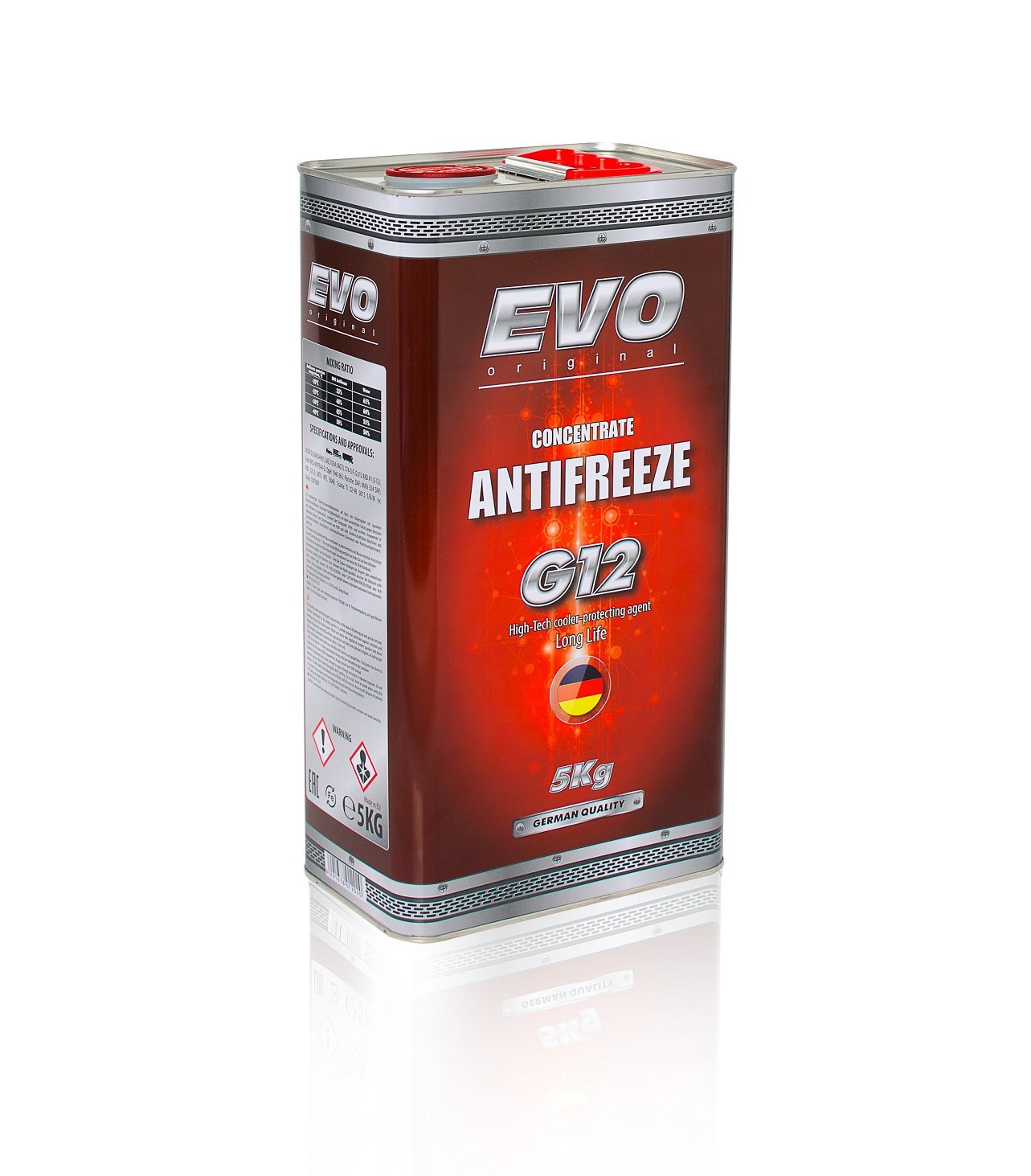EVO 4291678012020 Antifreeze concentrate G12 ANTIFREEZE, red, 5 l 4291678012020: Buy near me in Poland at 2407.PL - Good price!
