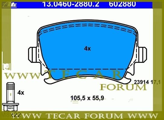 VAG 1K0 698 451 F Тормозные колодки дисковые, комплект 1K0698451F: Купить в Польше - Отличная цена на 2407.PL!