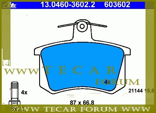 VAG 4D0 698 451 B Brake Pad Set, disc brake 4D0698451B: Buy near me in Poland at 2407.PL - Good price!
