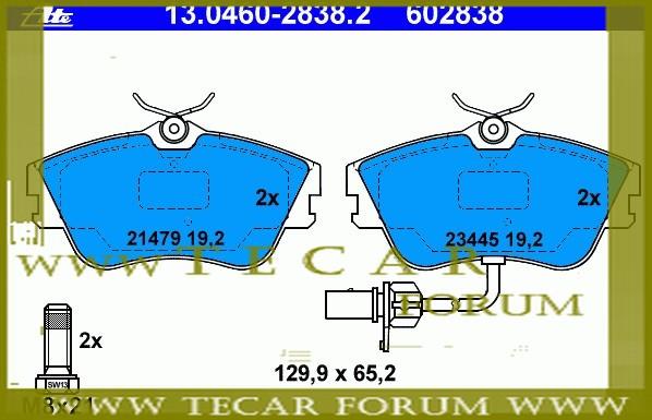 VAG 7D0 698 151 G Disc brake pad set 7D0698151G: Buy near me in Poland at 2407.PL - Good price!