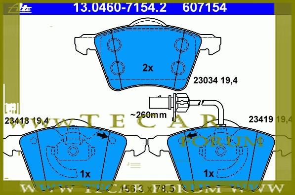 VAG 7M3 698 151 B Колодки гальмівні, комплект 7M3698151B: Купити у Польщі - Добра ціна на 2407.PL!