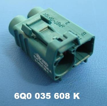 VAG 6Q0 035 608 K Connector 6Q0035608K: Buy near me in Poland at 2407.PL - Good price!