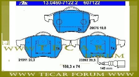 VAG 8N0 698 151 A Disc brake pad set 8N0698151A: Buy near me in Poland at 2407.PL - Good price!