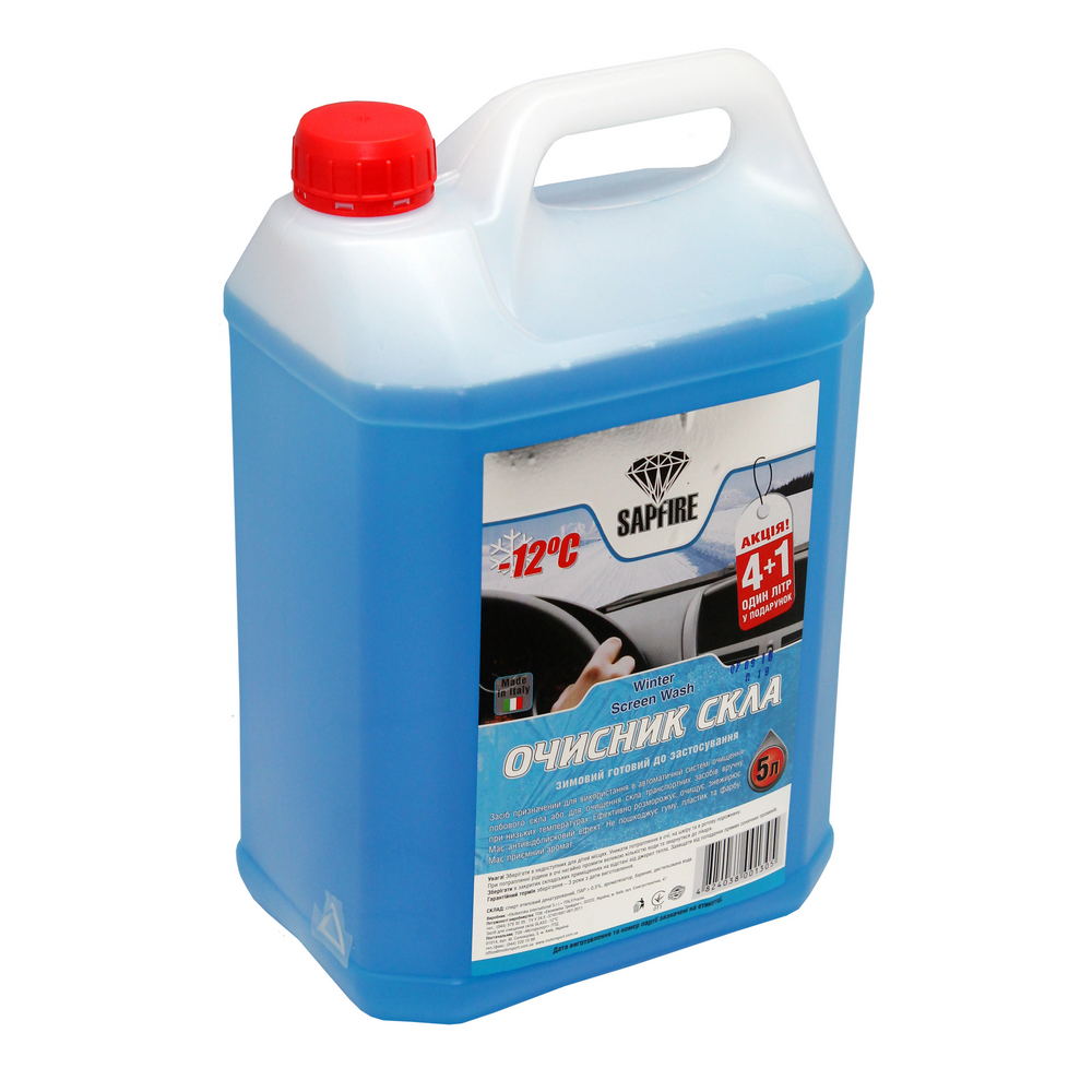 Sapfire 001305 Winter windshield washer fluid, -12°C, 5l 001305: Buy near me in Poland at 2407.PL - Good price!