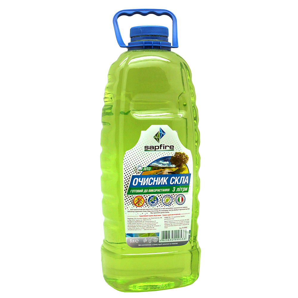 Sapfire 999533 Summer windshield washer fluid, Lime, 3l 999533: Buy near me in Poland at 2407.PL - Good price!
