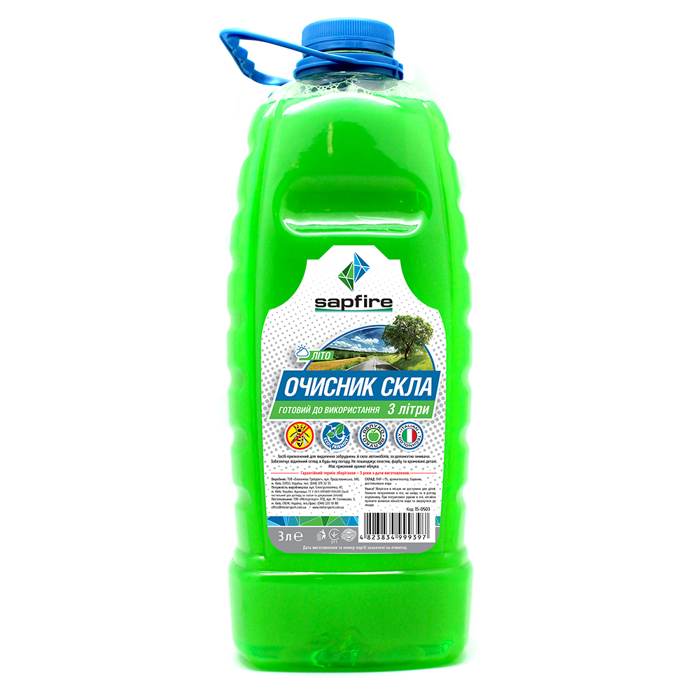 Sapfire 999397 Summer windshield washer fluid, Apple, 3l 999397: Buy near me in Poland at 2407.PL - Good price!