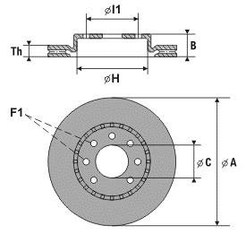 Rotinger 1048 Rear brake disc, non-ventilated 1048: Buy near me in Poland at 2407.PL - Good price!