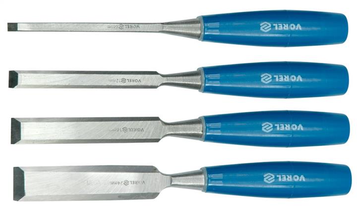 Vorel 25530 A set of wood chisels, 6,12,18,24 mm, 4 pcs 25530: Buy near me in Poland at 2407.PL - Good price!