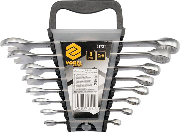 Vorel 51721 Set of open-end spanners, 6-19 mm, 8 pcs 51721: Buy near me in Poland at 2407.PL - Good price!