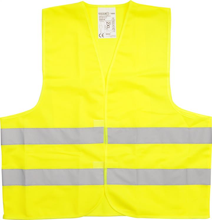Vorel 74664 Signal vest, yellow, size L 74664: Buy near me at 2407.PL in Poland at an Affordable price!