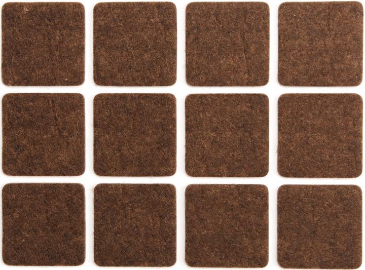 Vorel 74863 Self-adhesive felt protector, 28x28mm, set 12 pcs 74863: Buy near me at 2407.PL in Poland at an Affordable price!