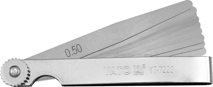 Yato YT-7222 Feeler 100 mm, 10 gauges, 0,05-0,5 mm YT7222: Buy near me in Poland at 2407.PL - Good price!