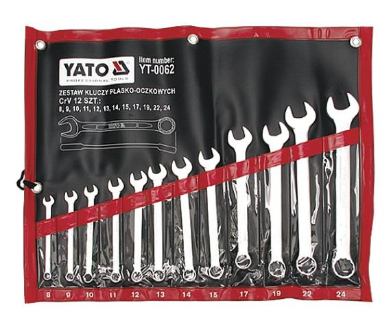 Yato YT-0062 Набір ключів комбінованих 8-24 мм 12 шт YT0062: Приваблива ціна - Купити у Польщі на 2407.PL!
