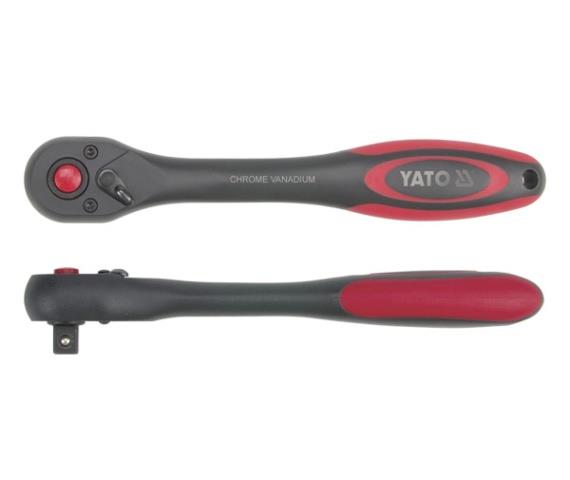 Yato YT-0291 Трещотка с пластмассовой ручкой 72 зуба, 3/8" 202 мм YT0291: Отличная цена - Купить в Польше на 2407.PL!